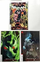 Three bagged Batman comics, two variants and one standard cover