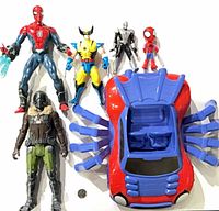 Group shot showing all six items for scale and condition