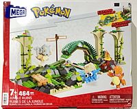 Front of sealed Mega Pokémon Jungle Ruins HDL86 box showing artwork and 464 piece count