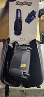Front of box and view of BagBoy T-10 travel bag inside