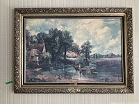 Framed John Constable The Hay Wain print full view