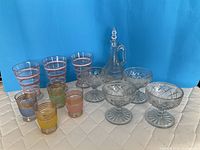 Group shot of all glassware items
