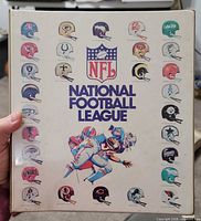 Front cover of NFL binder