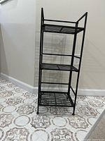 Angled view of entire shelving unit