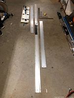 Full lot layout showing straightedges, Rockler jig, framing squares