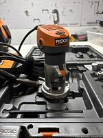 Compact router in blow-mold case