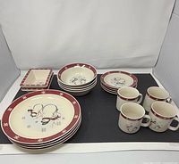 All 18 pieces arranged showing design and variety