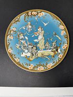 Front of decorative plate showing full design