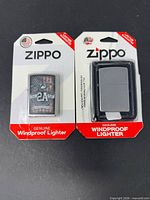 Front view showing both Zippo lighters in blister packs