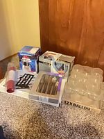 Group shot of all boxed and loose kitchen items