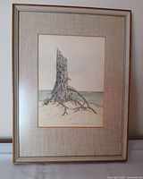 Full view of framed artwork