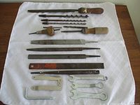 Entire lot laid out showing all tools