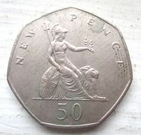 Reverse Britannia side of coin