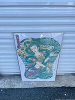 Full view of framed print showing subject and frame