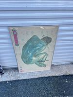 Front view of framed art print showing full image and frame