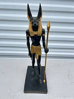 Front view of Anubis statue
