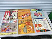 All six LP jackets laid out for overview