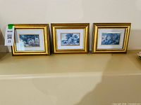 All three Keirstead framed prints side-by-side