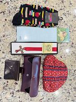 All items arranged together on countertop