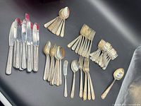Group view of all cutlery laid out