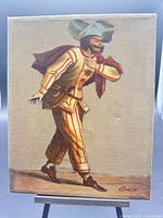 Front view of signed oil painting on canvas