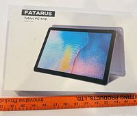 Retail box showing Fatarus Tablet PC K10 image and branding