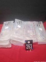 Multiple sealed Haemonetics harness sets shown