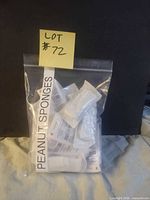 Bag containing multiple sealed peanut sponge packs