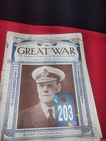 Front cover showing Admiral on The Great War magazine