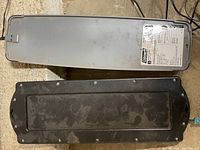 Back view of both panels including manufacturer label