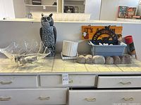 Overview of all items on counter