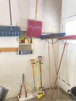 Group shot of all hanging and standing tools