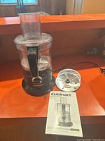 Food processor assembled with disc and manual