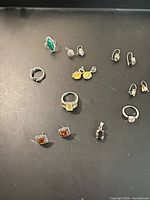 Entire jewellery lot laid out showing quantity and variety