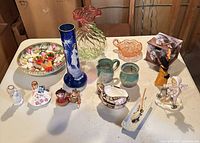 Overall view showing all items on table