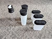 Group shot showing all six Tupperware containers