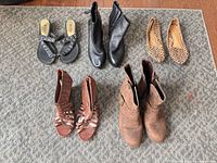 Group shot of all five shoe pairs