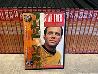 Front case and row showing spine numbers