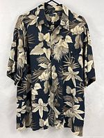 Full view of shirt front displaying pattern and overall condition