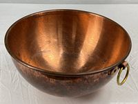 Top view showing polished copper interior