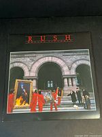 Front album jacket of Rush Moving Pictures