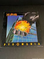 Front cover of Def Leppard Pyromania LP showing artwork