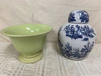 overall view of both ceramic pieces