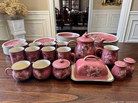 Entire 45-piece set arranged on table