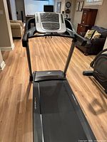 Front view of NordicTrack C700 treadmill showing console, handrails, running belt