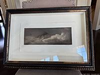 Front view of framed print showing artwork, mat and entire frame