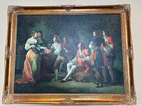 Front view of framed print showing artwork and frame