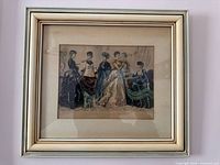 Full view of framed fashion print