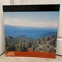 Front view of full square poster showing layout and artwork