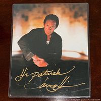 Full view of signed photo